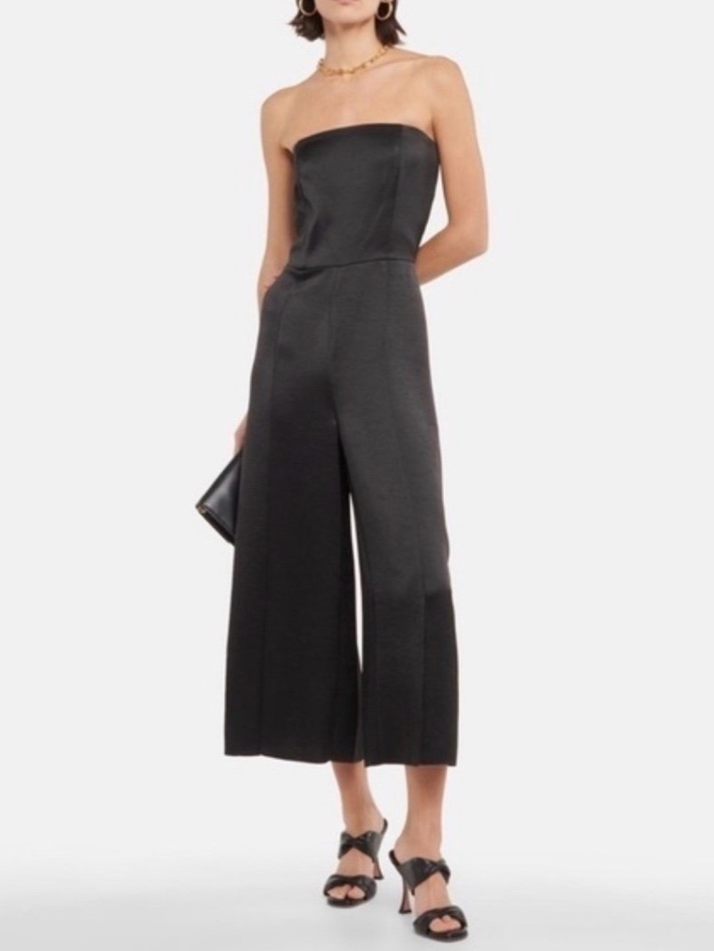 Vince Strapless Wide Leg Jumpsuit SZ MEDIUM NWT